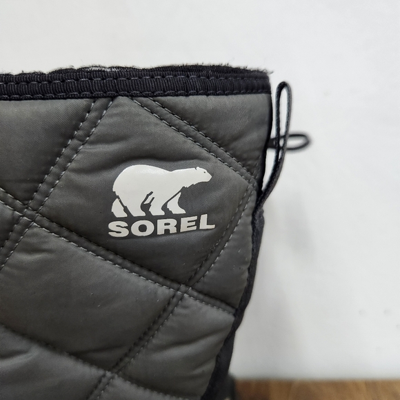 Sorel Whitney II Tall Lace Waterproof Like New Gray Boots Women's Size 10 - Picture 7 of 15